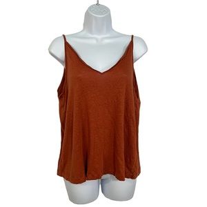 Women's Rust Sleeveless Top